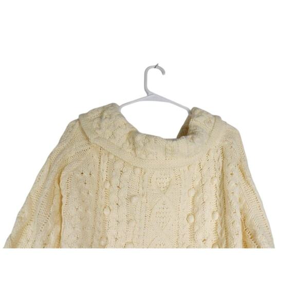 Tuckernuck Women's Buttercream Cable Knit Cowl Neck Pullover Sweater M 2006-23 - Picture 9 of 9